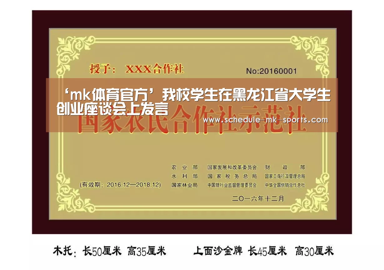 ‘mk体育官方’我校学生在黑龙江省大学生创业座谈会上发言(图3) mk体育